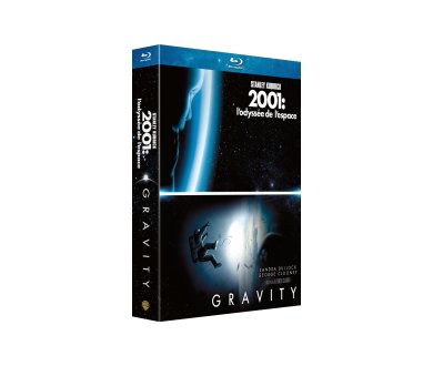 9.99€ pour le duo Blu-ray : Gravity + 2001, l'odyssée de l'espace