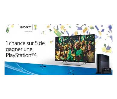 Achat TV Bravia Sony : Une PS4 à gagner jusqu’au 13 juillet 2014