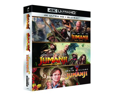 Jumanji : Les trois films de la saga réunis en coffret 4K Ultra HD Blu-ray