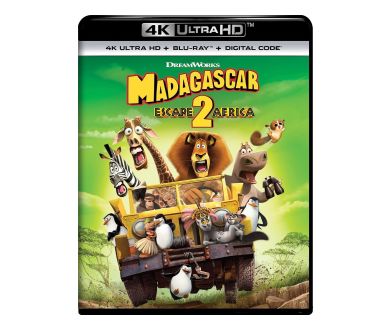 Madagascar 2 (2008) dès le 21 juillet aux USA en 4K Ultra HD Blu-ray