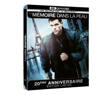 MAJ : La Mémoire dans la peau en Steelbook 4K (20ème anniversaire) le 8 juin en France