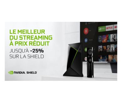 NVIDIA : Shield TV à -25% et liste de jeux à -50% jusqu'au 26 novembre
