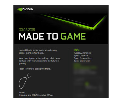 NVIDIA va dévoiler un produit révolutionnaire le 3 mars !