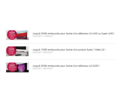 LG : Triple opération ODR sur les TV 4K, TV OLED et lecteur UHD Blu-ray