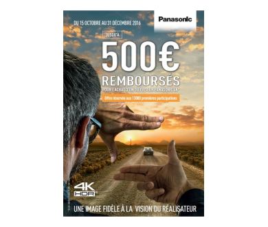 ODR Panasonic TV 4K : Jusqu'au 31 décembre prochain !