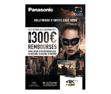 Panasonic : 300 euros remboursés sur les TV OLED jusqu'au 31 décembre