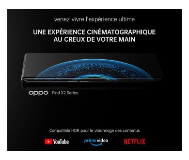 Oppo Find X2 Pro : Un écran HDR10+, 100% P3, profondeur 10-bits