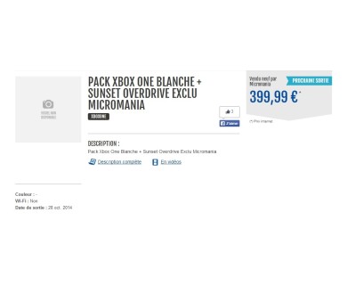 Une Xbox One blanche le 28 octobre en France