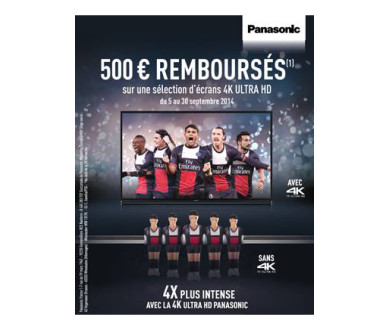 TV LED Ultra HD Panasonic : Jusqu’à 500 euros remboursés jusqu’au 31 décembre