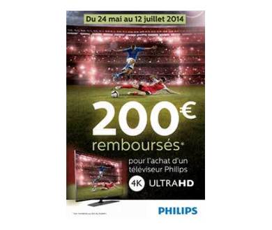 TV Ultra HD Philips : 200 euros remboursés jusqu’au 12 juillet