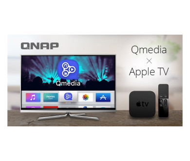 NAS QNAP : Lancement de l'application Qmedia pour Apple TV