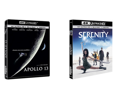 Serenity et Apollo 13 en Ultra HD Blu-ray : Détails des éditions françaises !