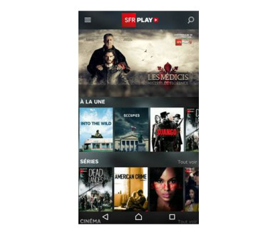 Le service SVOD SFR Play accessible depuis n'importe quel l'opérateur