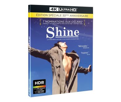 Shine (1996) attendu le 20 mai en France en 4K Ultra HD Blu-ray