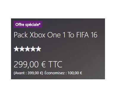 La Xbox One officiellement à 299 euros !