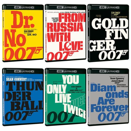 James Bond (Sean Connery) : Les 6 volets en édition simple 4K Ultra HD Blu-ray le 15 octobre