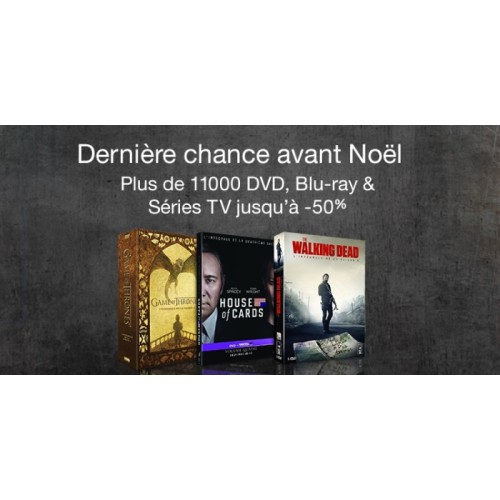 Livrés avant Noël - Jusque 15H : Blu-ray à -50%