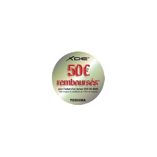 50 euros offerts par Toshiba sur le XD-E500