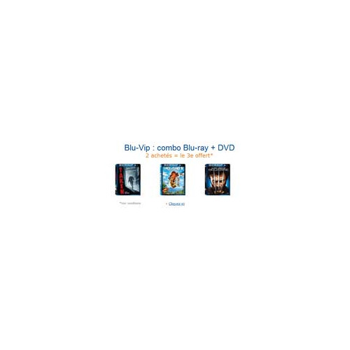Bon Plan : 2 Combo Blu-ray + DVD achetés = le 3ème offert