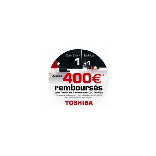 Bon Plan Toshiba : de 200 à 400 euros remboursés sur les téléviseurs LCD