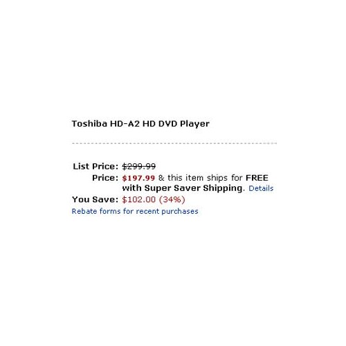 La HD-A2 à 197.99$ sur Amazon.com