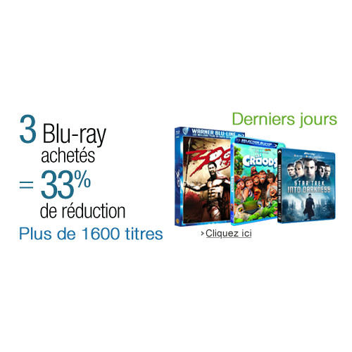 Derniers Jours : 3 Blu-ray achetés = Remise de 33%