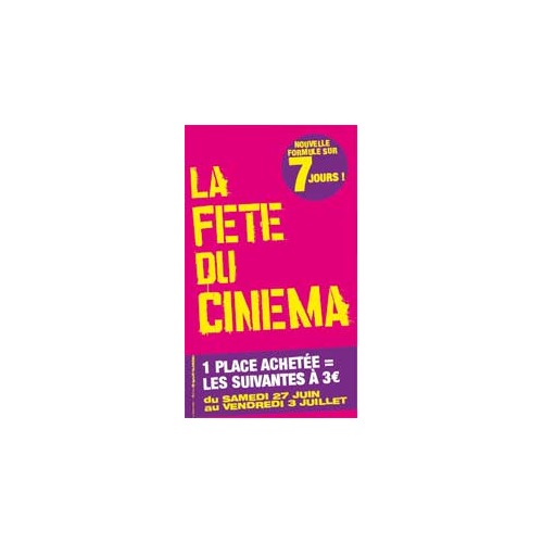 Nouvelle Formule 7 jours pour la Fête du Cinéma !