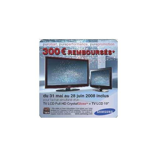 Offre promotionnelle haute définition chez Samsung