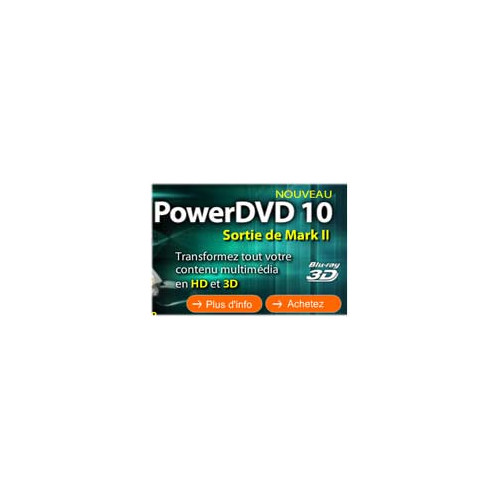 PowerDVD 10 Ultra 3D Mark II compatible Blu-ray 3D