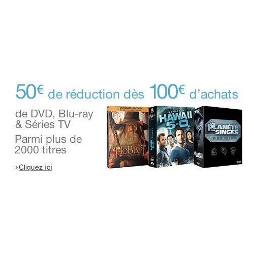 Derniers Jours : 50€ de réduction dès 100€ d'achats en Blu-ray