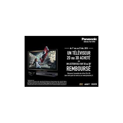 Panasonic rembourse un lecteur Blu-ray pour l’achat d’un téléviseur
