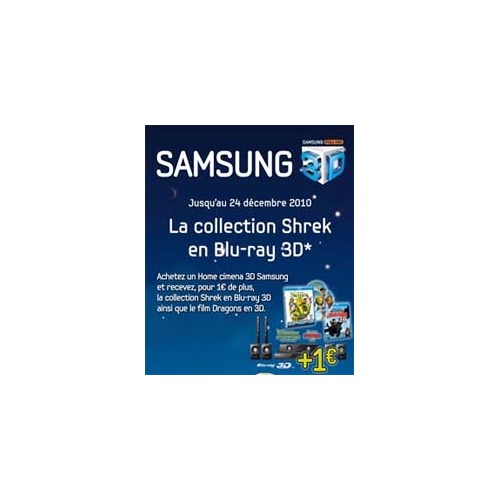 Les 4 Blu-Ray 3D de Shrek pour un euro symbolique