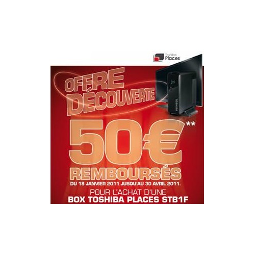 La Box Toshiba Places (TNT HD) à seulement 49 euros