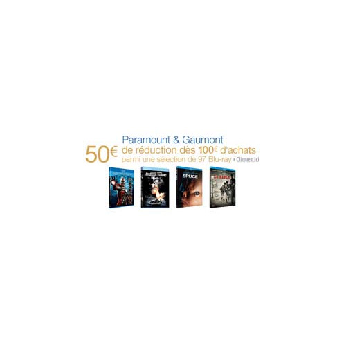 Bon Plan : 50€ de réduction sur les Blu-ray Paramount et Gaumont