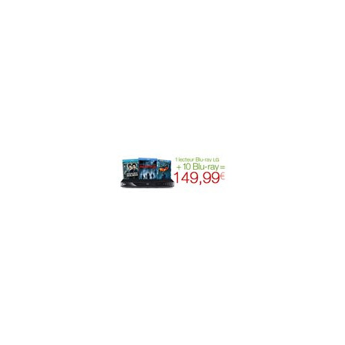Lecteur Blu-ray LG + 10 Blu-ray = 149.99 euros
