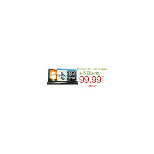 Rappel : 1 Lecteur Blu-ray + 5 Blu-ray pour 99.99 €