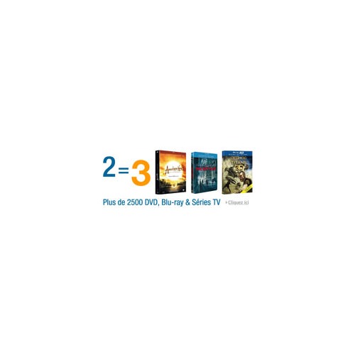 Bon Plan : 2 Blu-Ray ou Blu-Ray 3D achetés = le 3ème offert