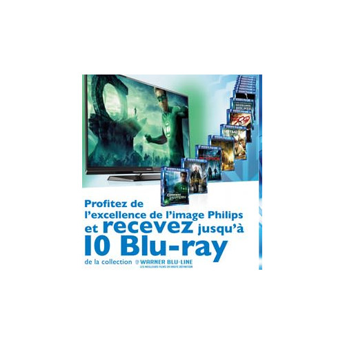 Jusqu'à 10 Blu-ray offerts pour l'achat d'une TV LED Philips