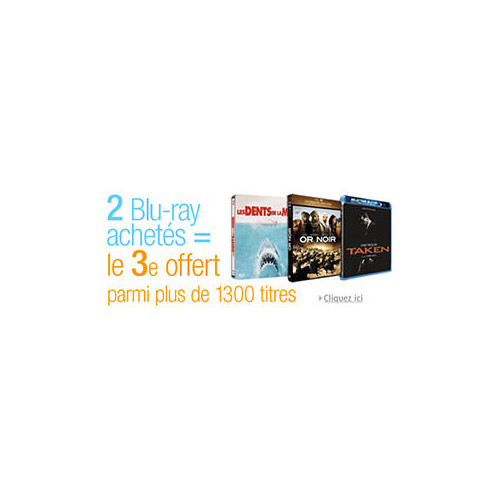 Rappel : 2 Blu-ray achetés = le 3e offert (sur plus de 1600 Blu-ray)