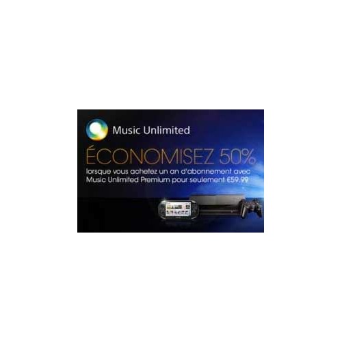 L'offre Music Unlimited Premium de Sony à moitié prix