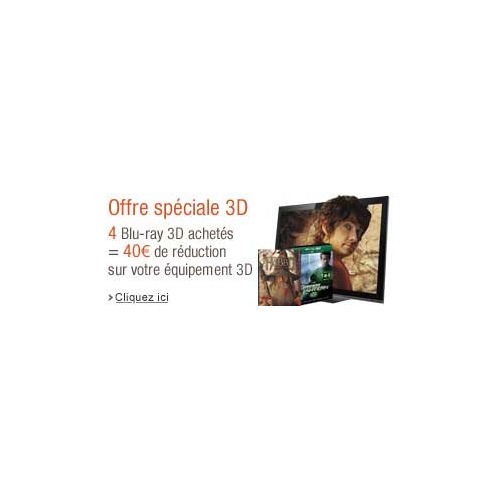 4 Blu-ray 3D = 40 euros de réduction sur un équipement