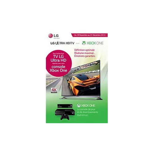 Une TV LG Ultra HD achetée = Une Xbox One offerte