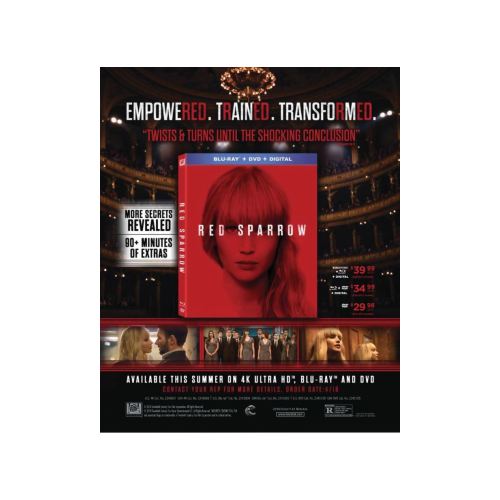 Red Sparrow (Master 4K) : Une édition 4K Ultra HD Blu-ray déjà évoquée chez Fox