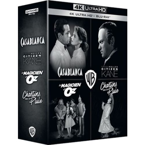 Un coffret 4K Ultra HD Blu-ray (4 Classiques) avec Casablanca le 21 septembre chez Warner