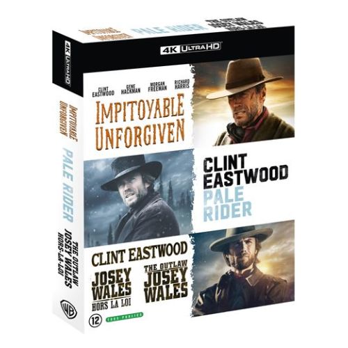 Josey Wales, Pale Rider et Impitoyable réunis en coffret 4K Ultra HD Blu-ray le 17 septembre