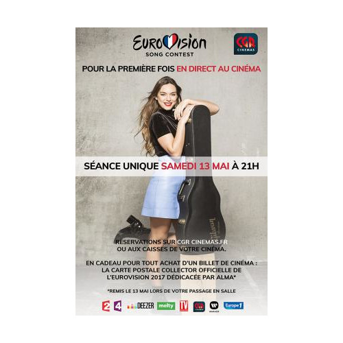 La finale de l'Eurovision sera retransmise au cinéma le 13 mai