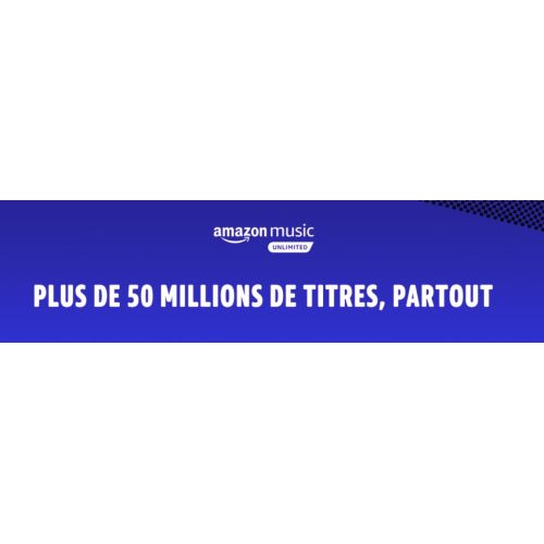 4 mois d'essai à Amazon Music Unlimited pour 0.99 euros seulement