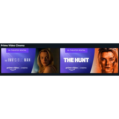 Le cinéma chez soi : Lancement d'une section Amazon Prime Cinema aux USA !