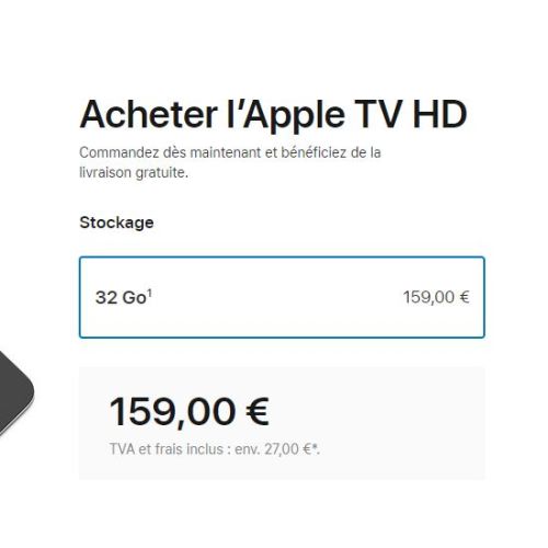L'Apple TV de quatrième génération renommé Apple TV HD