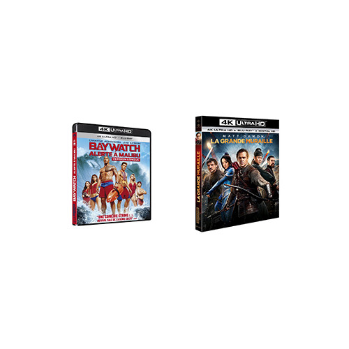 Alerte à Malibu et La Grande Muraille : 2 nouveaux tests Blu-ray 4K
